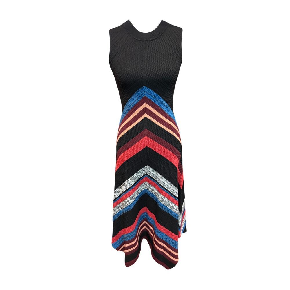 Proenza Schouler Striped Black Maxi Dress Size XS